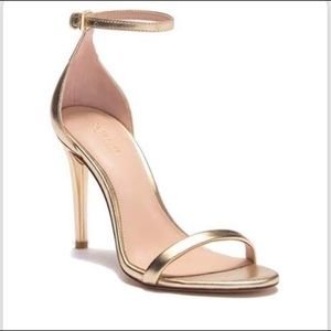 Rachel Zoe gold heels